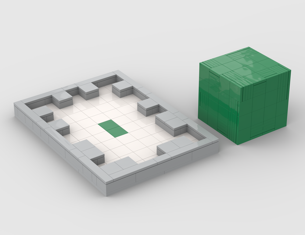 Lego Cube Puzzle #4 - Green