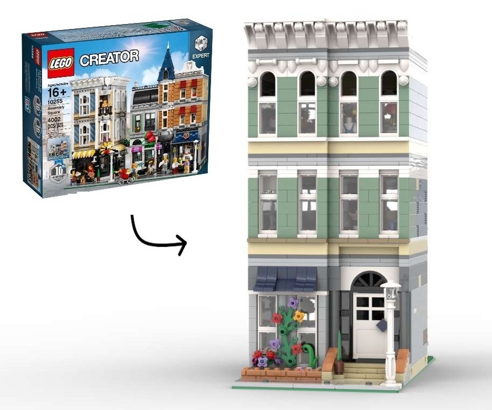 Lego Modular house (alt build of Assembly Square - 10255)