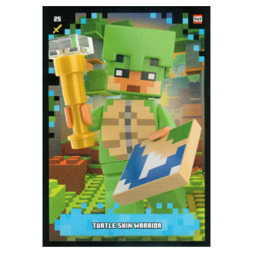 Lego Trading Card, Minecraft Series 2 Boom-Bastic, Standard Card - Turtle Skin Warrior / [No Color/Any Color]