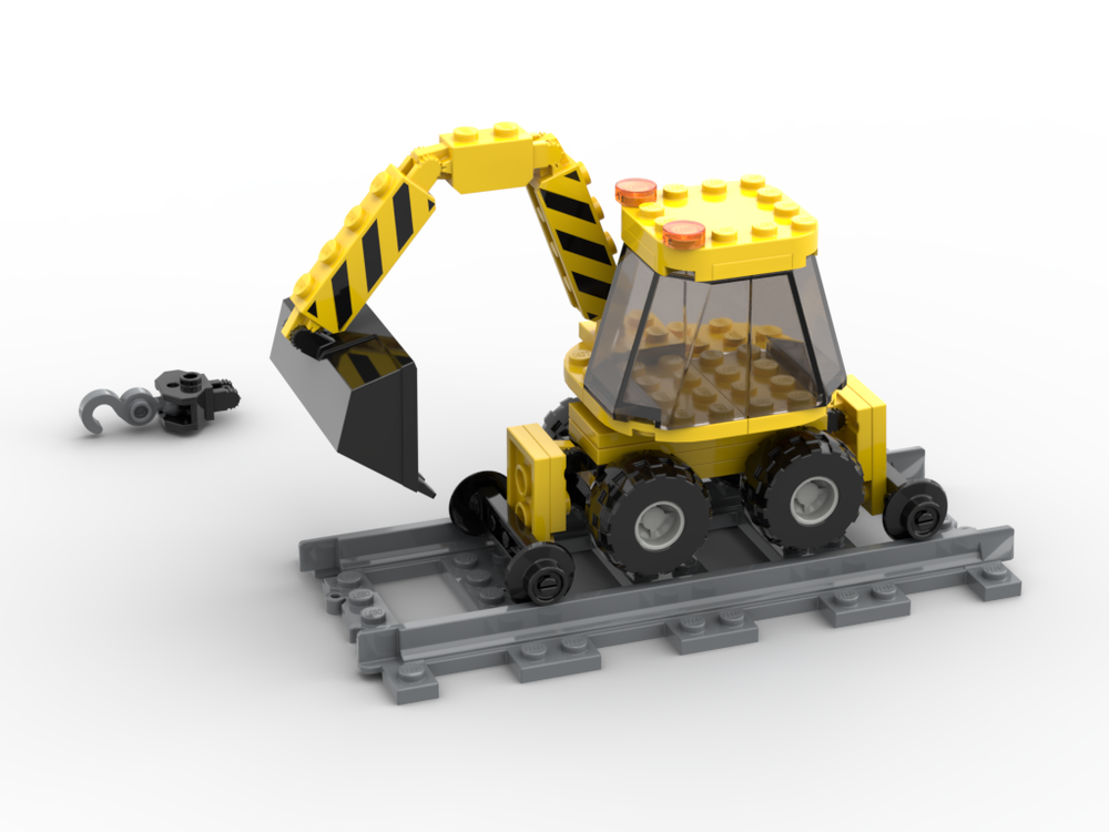 Lego Hi-Rail excavator