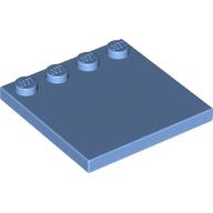 Lego Plate Special 4 x 4, Studs on One Edge Plain] / Medium Blue