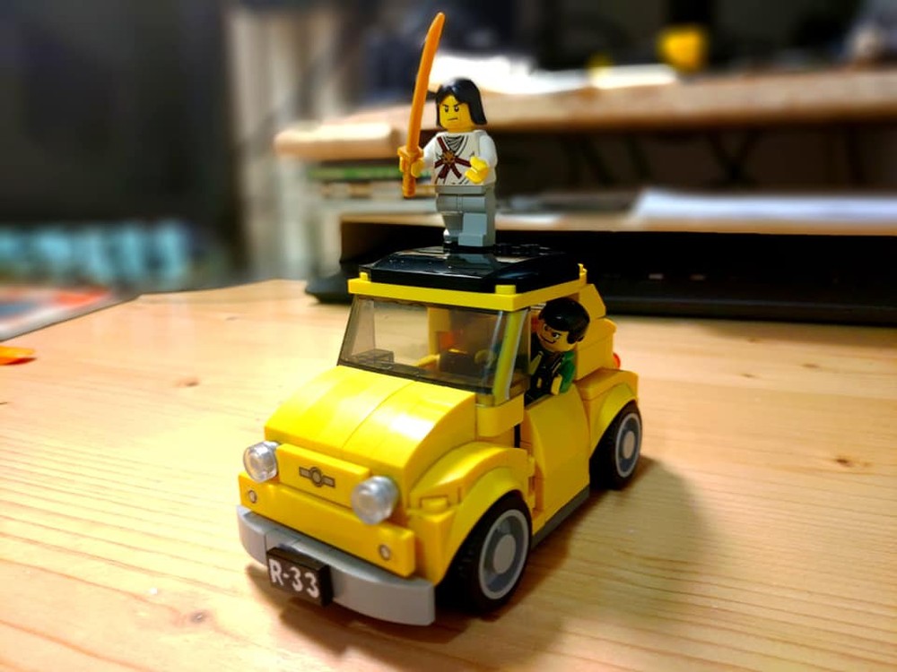 Lego LUPIN 3rd FIAT 500 (minifigure scale)