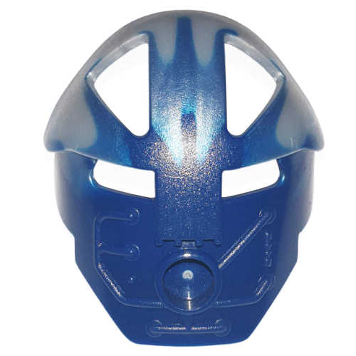 Lego Large Figure Mask, Komau with Marbled Pearl Light Gray Pattern (Vhisola) / Dark Blue