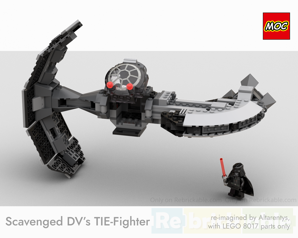 Lego Scavenged DV's TIE-Fighter