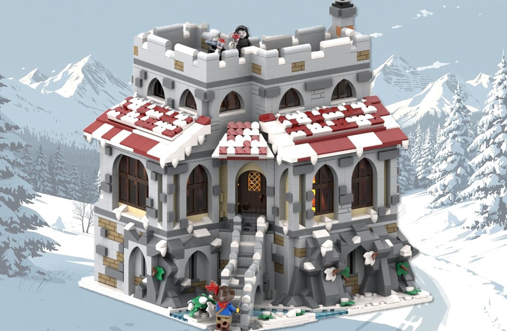 LEGO® / MOC / Brick Creation - Set 003 - The Vampire's Manor - Winter Version (only instructions and parts list)
