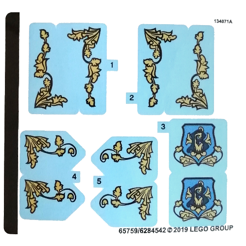 Lego Sticker Sheet for Set 75958-1