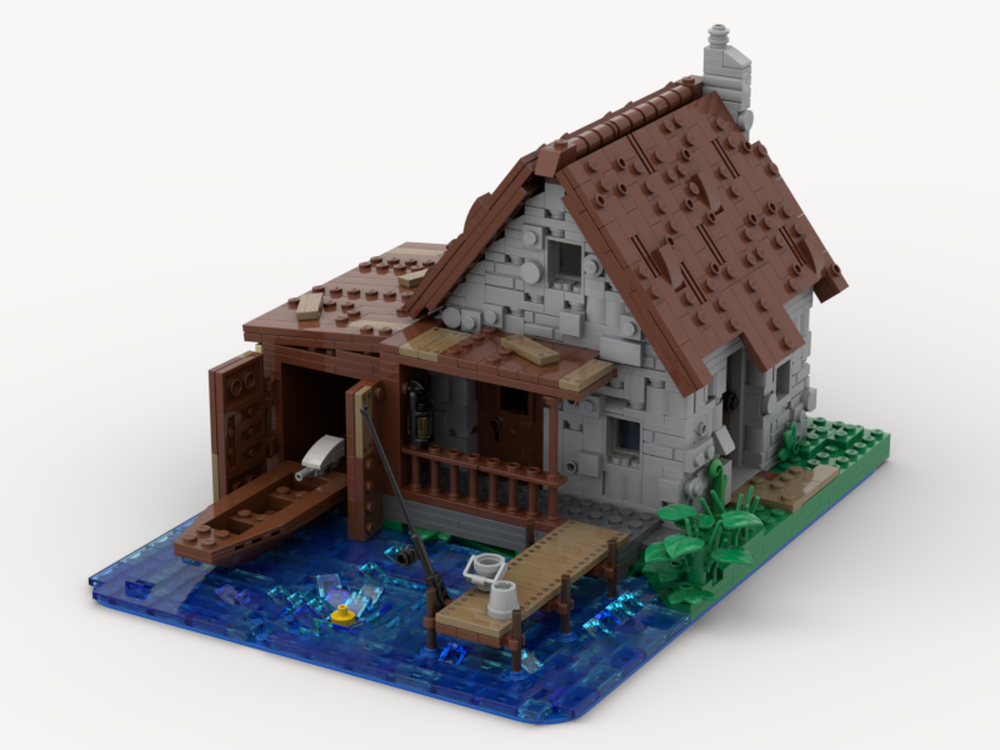 Lego Fishing Cabin