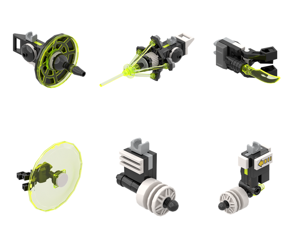 Lego Blacktron II Mech Add-On Pack 01