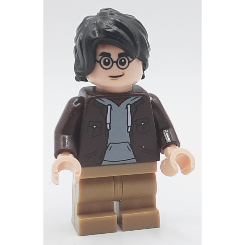 Lego Harry Potter, Dark Brown Jacket, Dark Tan Medium Legs