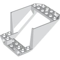 Lego Aircraft Fuselage Straight Aft Section 6 x 8 x 4 with Opening / White