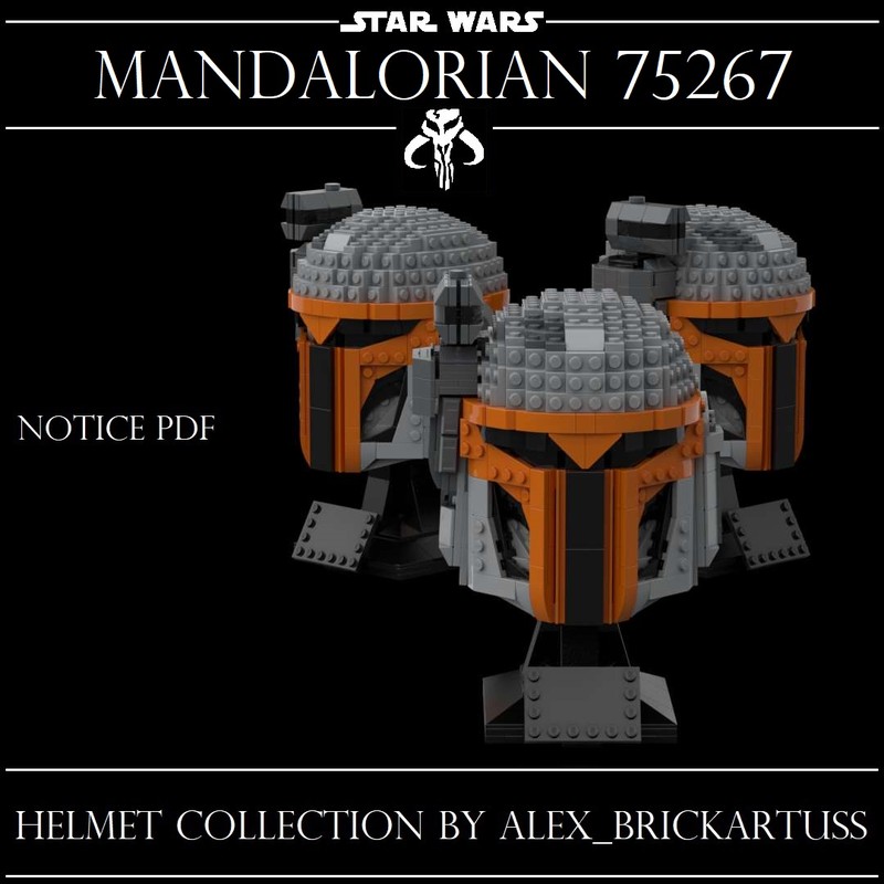 Lego Helmet Mandalorian Woman 75267