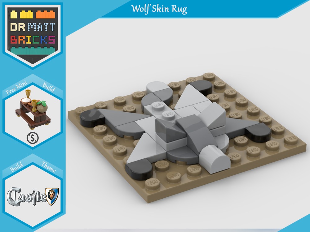 Lego Wolf Skin Rug