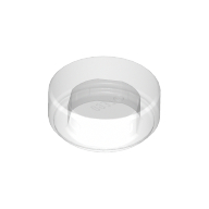 Lego Tile Round 1 x 1 / Trans-Clear