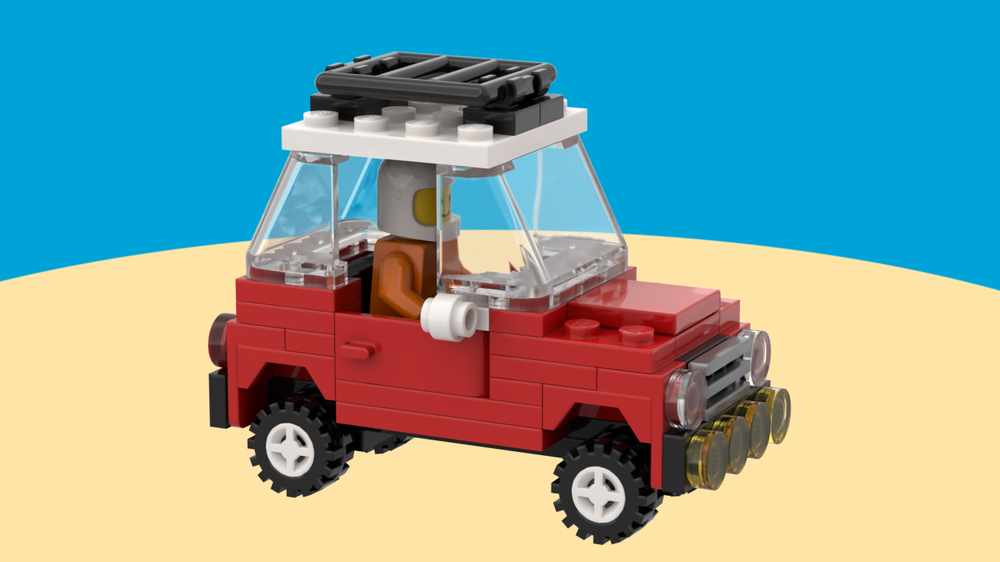 LEGO Classic Town: Mini Cooper 4-stud MOC