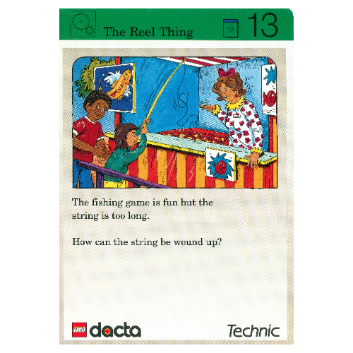 Lego Activity Card, Set 9603, Exploration 13 - The Reel Thing / [No Color/Any Color]