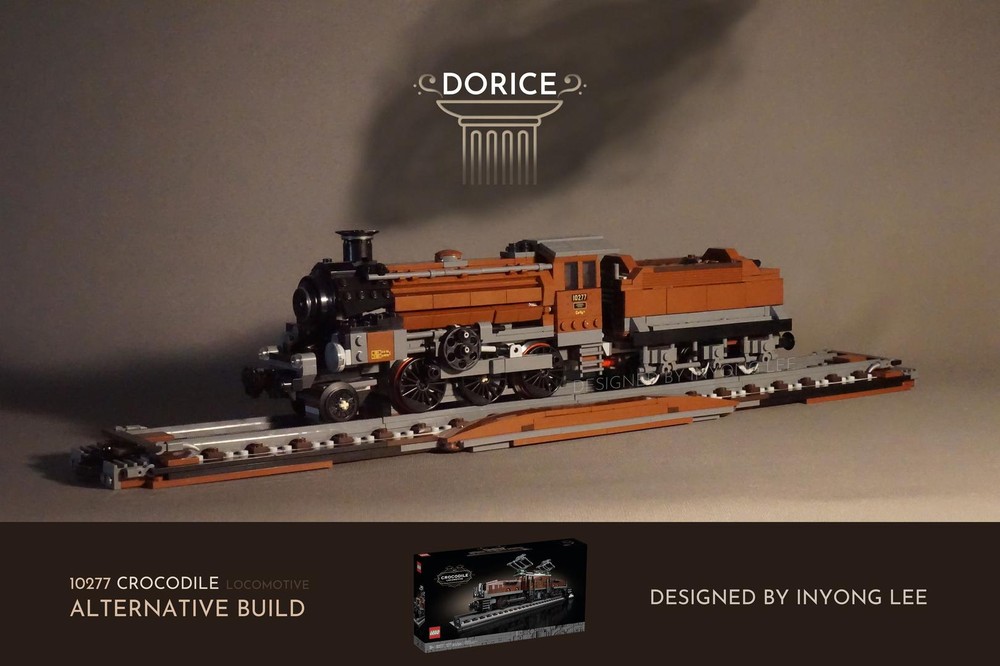 Lego 10277 Crocodile Locomotive Alternative Build