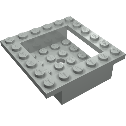 Lego Cockpit 6 x 6 x 1 Cabin Base / Light Gray