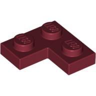 Lego Plate 2 x 2 Corner / Dark Red