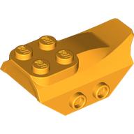 Lego Brick Special 2 x 5 with Slope, Studs on Side / Bright Light Orange
