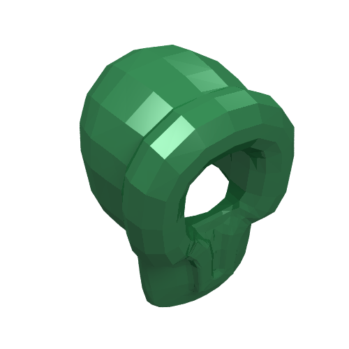 Lego Hood Fur-lined / Green