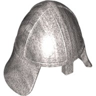 Lego Helmet Castle with Neck Protector / Metallic Silver