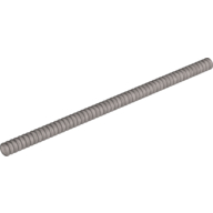Lego Hose, Ribbed 7mm D. 19L / 15.2cm / Flat Silver