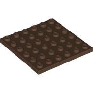 Lego Plate 6 x 6 / Brown