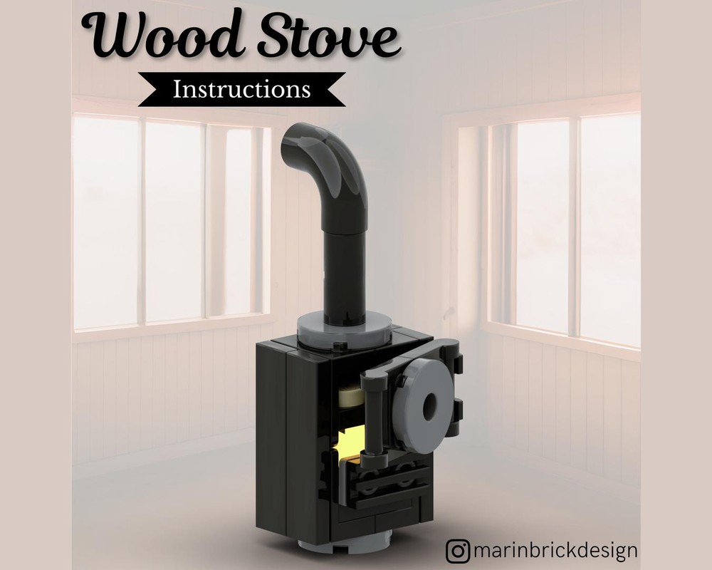 Lego WOOD STOVE - LEGO MOC