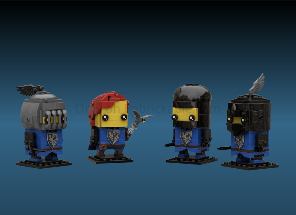 Lego Black Falcon knights Brickheadz bundle