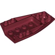 Lego Brick Wedged, Curved Inverted 6 x 4 / Dark Red