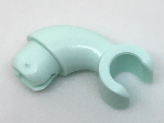 Lego Arm, Short, Curved with Hand / Light Aqua