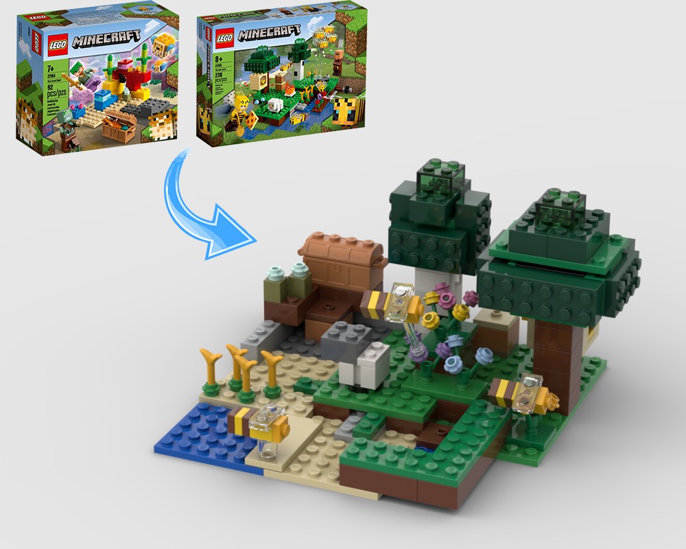 Lego Minecraft Start Game 21164-5 Modifications.