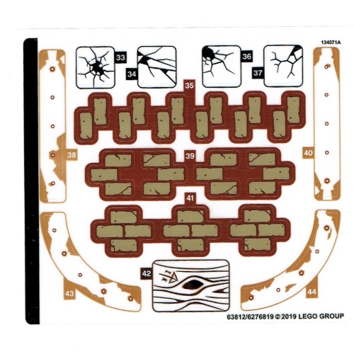 Lego Sticker Sheet 2 for Set 70425-1