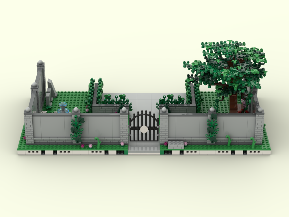 Lego X-Mansion Courtyard Expansion Version 2
