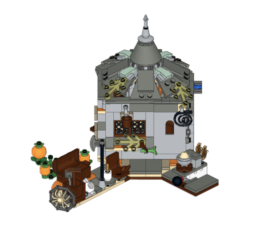 Lego Hagrids Hut with closed (removable back) Part 2
