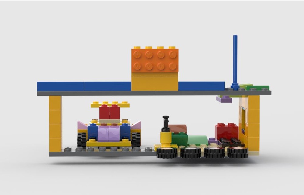 Lego old f1 and pit lane