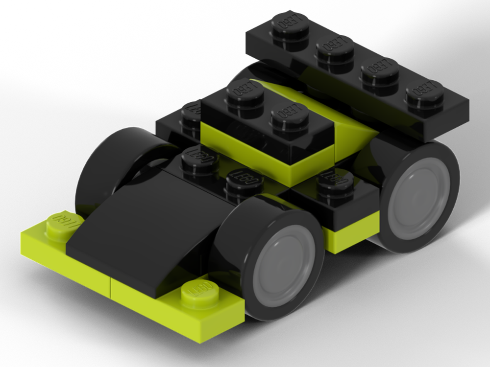 Lego Smallest drivable Formula 1 car (Stake Sauber 2024) with rubber tyres