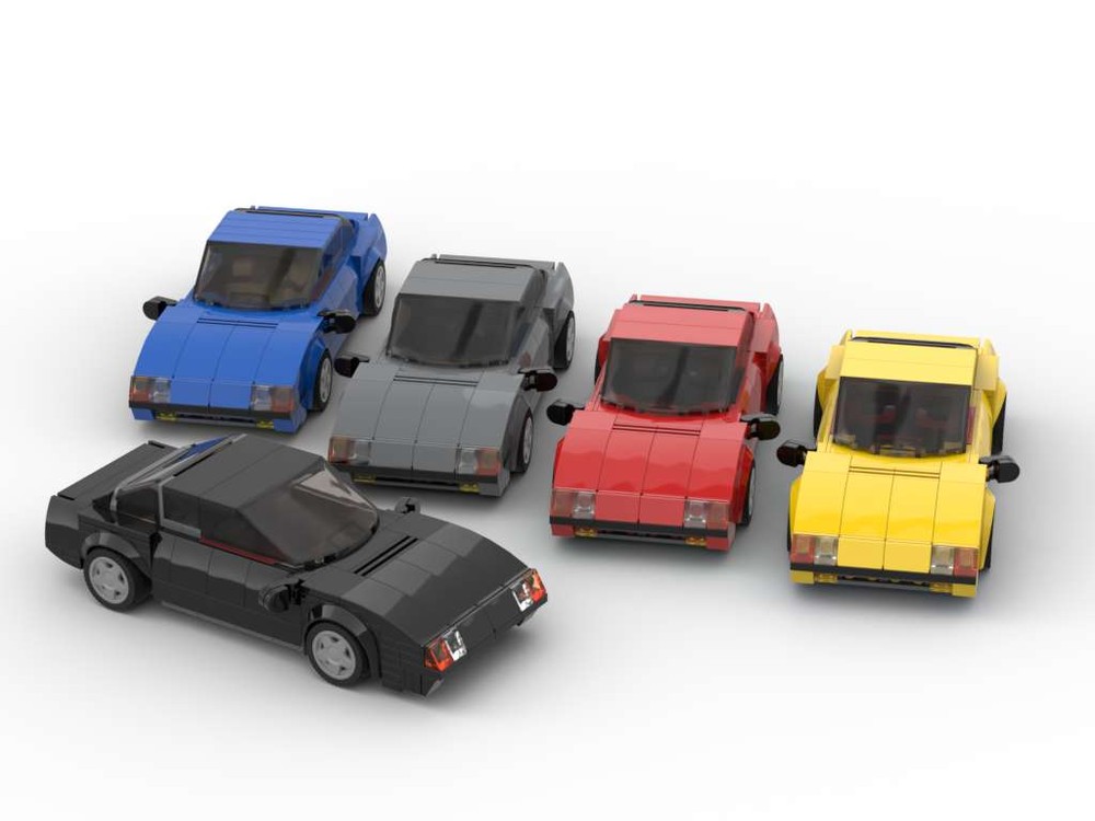 Lego Prancing Horse 400i - Set of Five Colors - 8 Stud Speed Champions