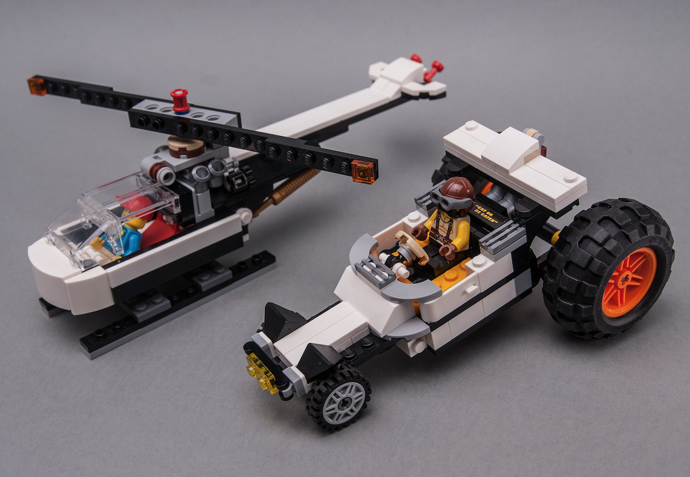 Lego 31104 Helicopter vs. Buggy race