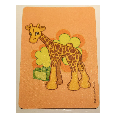 Lego Game Card, Duplo Memory Game - Giraffe / [No Color/Any Color]