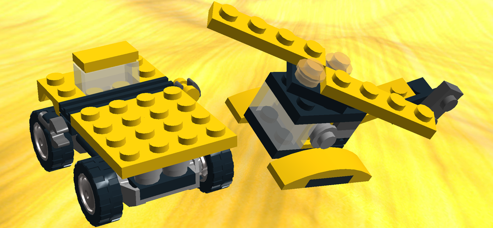 Lego 31041 alternate Helicopter and Transporter