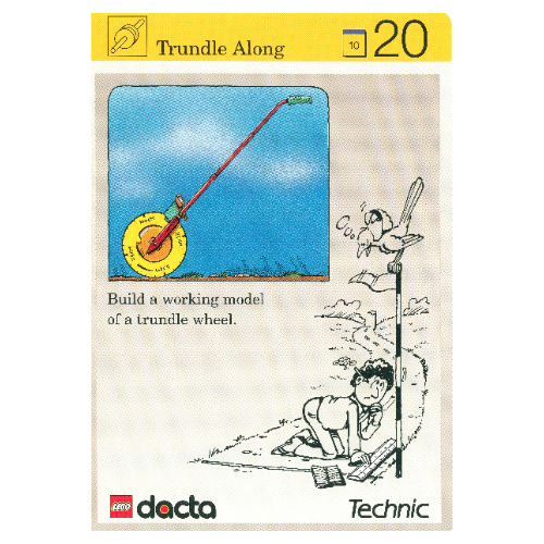 Lego Activity Card, Set 9603, Simulation 20 - Trundle Along / [No Color/Any Color]