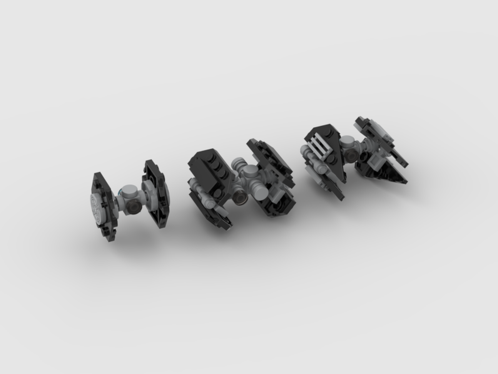 Lego Mini Imperial TIE-Fighter, TIE Bomber and TIE Interceptor
