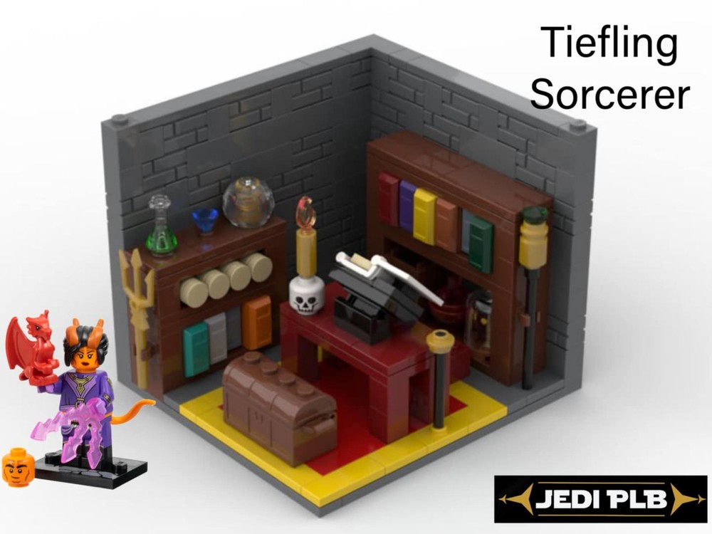 Lego Dungeons And Dragons Tiefling Sorcerer Display