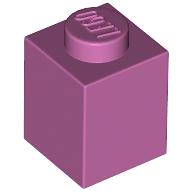 Lego Brick 1 x 1 / Medium Dark Pink