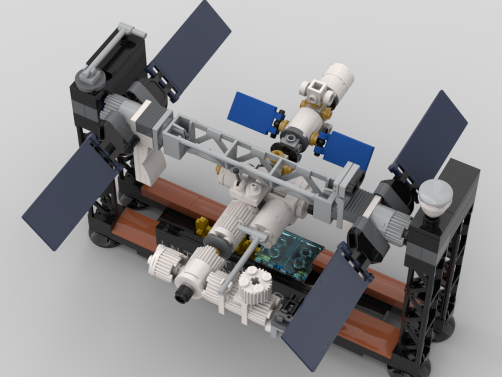 Lego Mini ISS MOC (same scale as the LEGO 21321 set)
