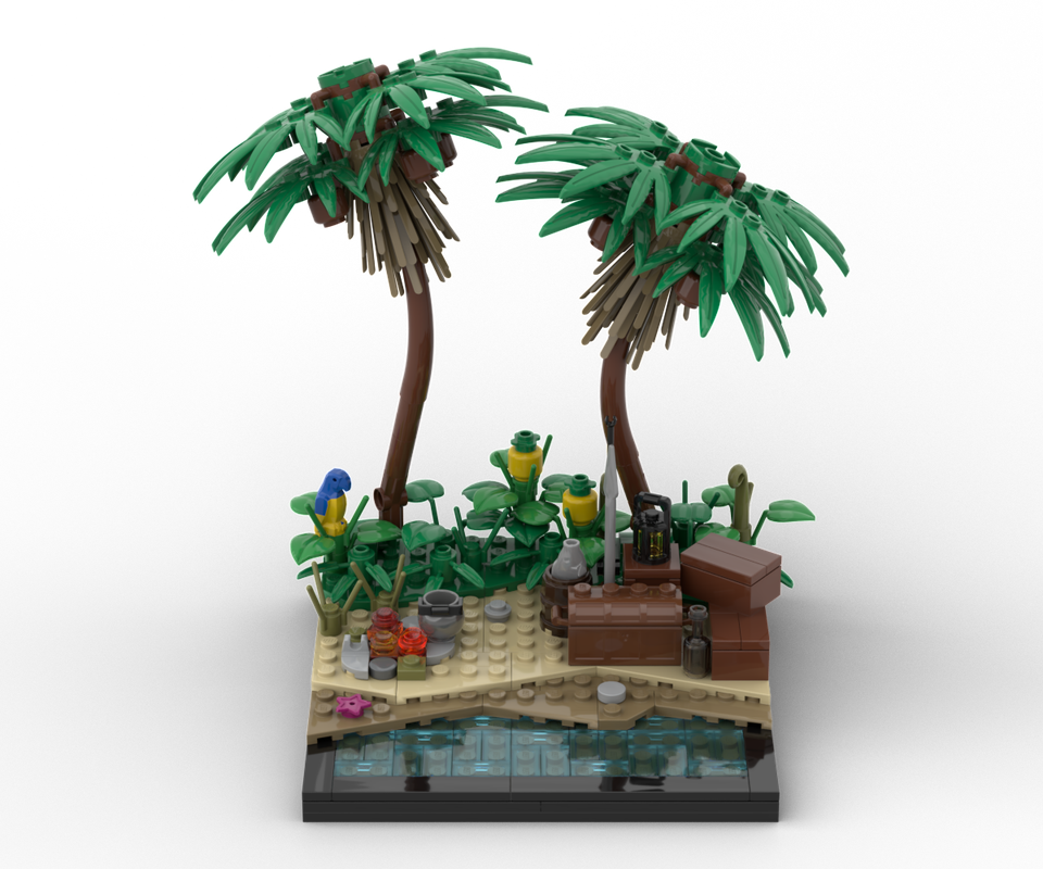 Lego A tropical island beach