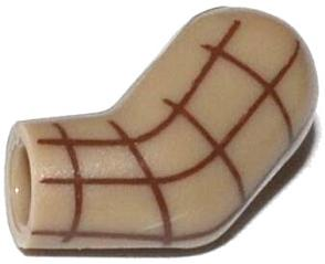 Lego Arm, Left with Brown Plaid Shirt Pattern