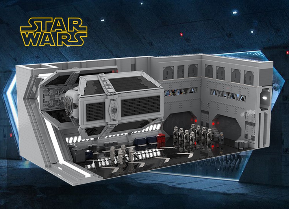 Lego SW Imperial Hangar (Rogue One/Death Star) UCS Vader's fighter Advanced included