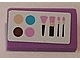 Lego Slope 30 1 x 2 x 2/3 with Paintbox and Makeup Brushes Pattern (Sticker) - Set 3187 / Medium Lavender